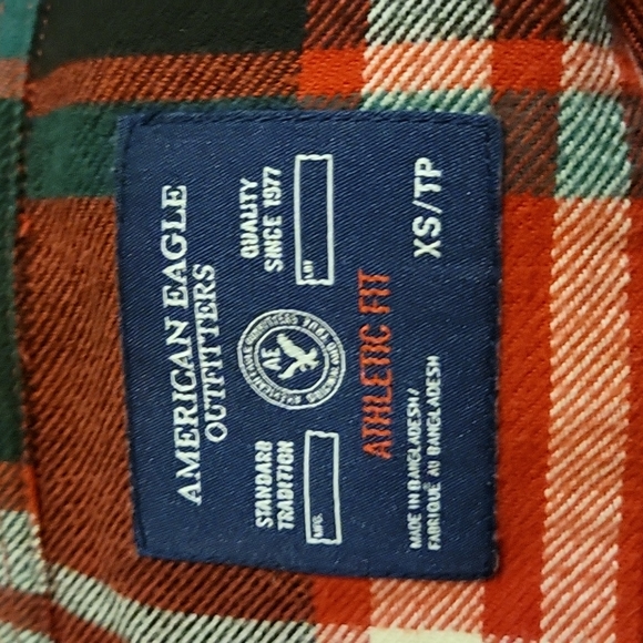 American Eagle Outfitters Long Sleeve Plaid Shirt - Picture 5 of 6
